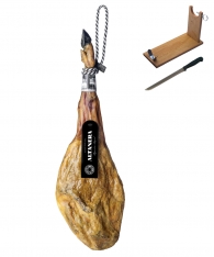 Presunto 100% ibérico puro de bolota da Altadehesa + suporte de presunto + faca